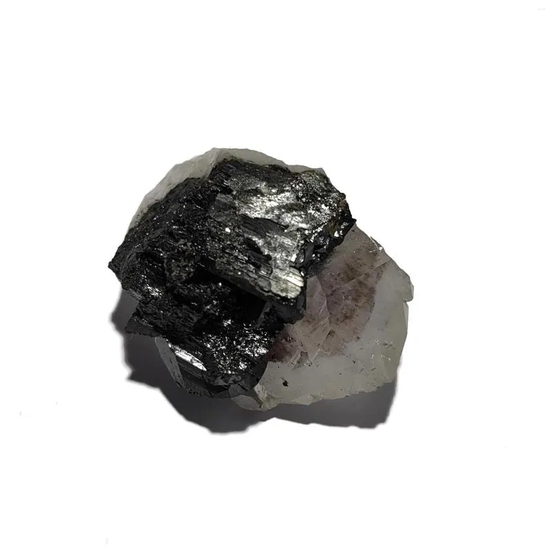 Figurines décoratives C5-8C 62G Quartz naturel Wolframite Mineral Crystal Spécimen de Yaogangxian Mine China