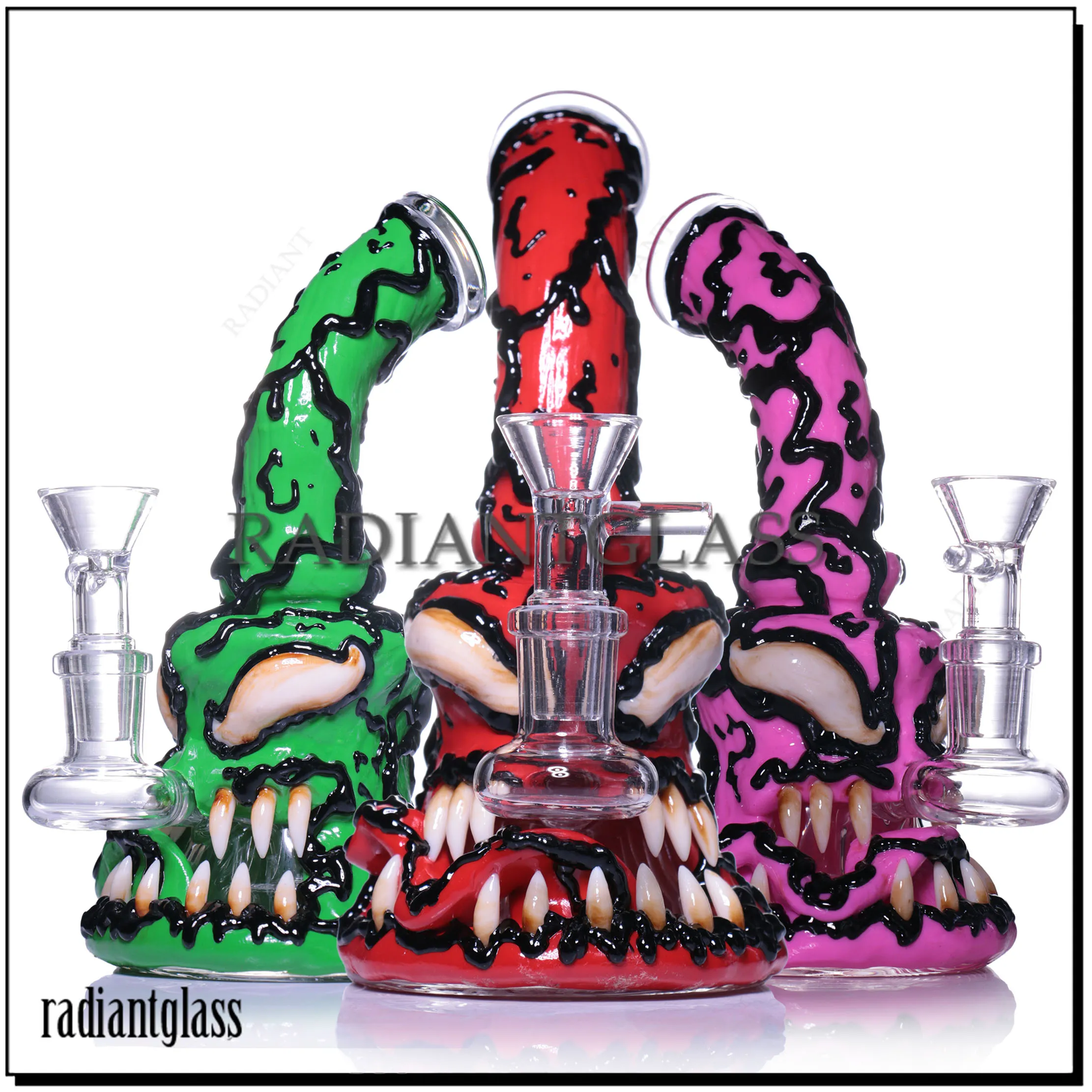 Dropshipping 3D Venom Hallowen Style Glass Bong With Blood Vessel ...