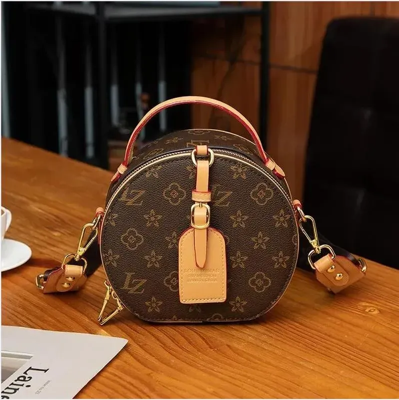 Bolso redondo de moda para mujer, bolsos de viaje de lujo, bolsos de mujer, bolso de cadena de diseñador, bolso de hombro de moda socialite y bolsos cruzados k8934