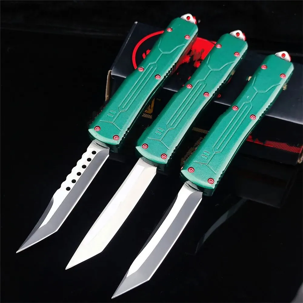Hög kvalitet 440C Blad utomhus Automatisk knivmik MIC BOUNTY HUNTER KNIFT Taktisk självförsvar Kniv EDC Pocket Tools