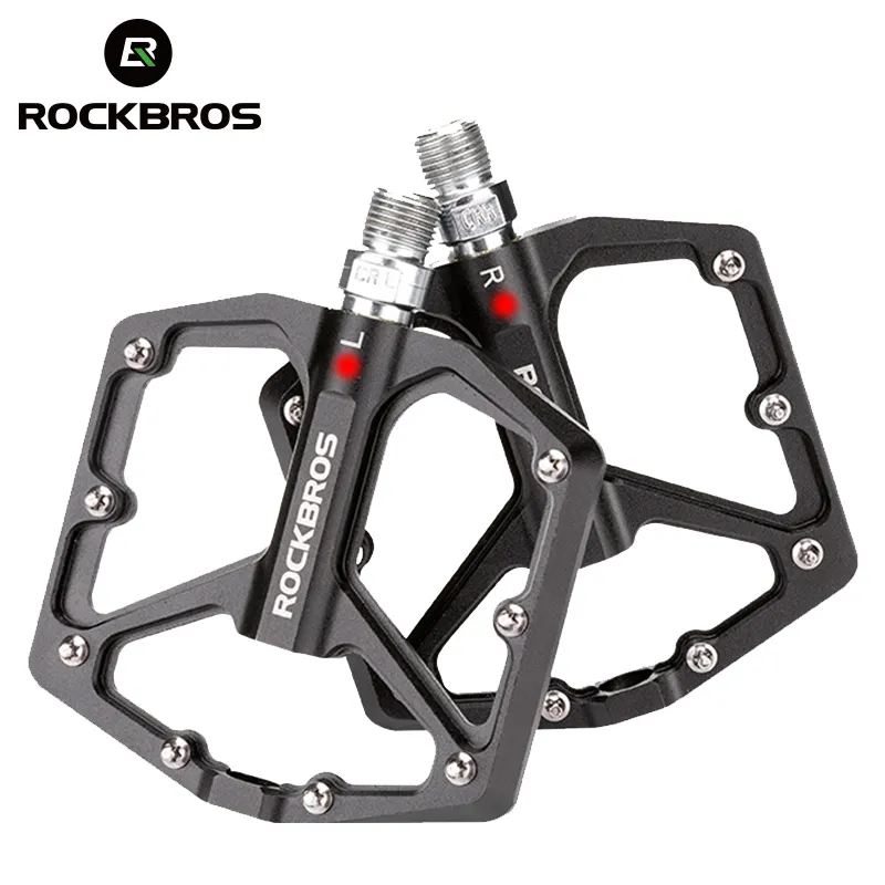 Pédales de vélo ROCKBROS VTT Vélo Ultraléger Pédale Vélo Vélo Scellé DU Roulement Pédales En Alliage D'aluminium CRMO Taquet Antidérapant Vélo Partie Pédales 230614