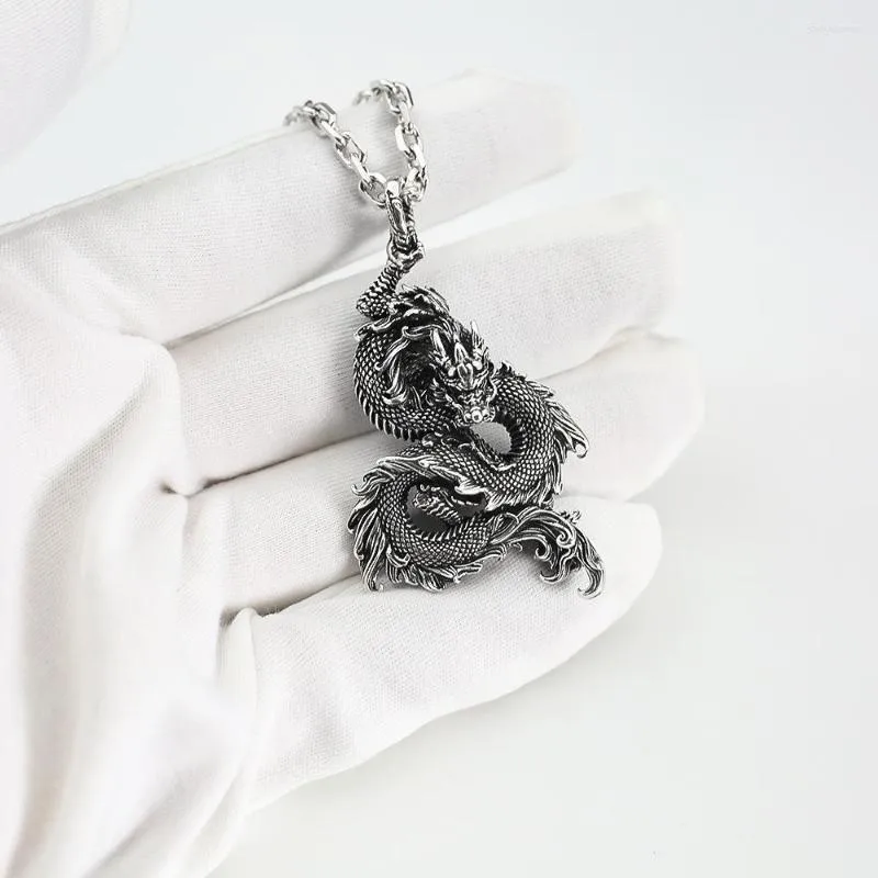 Pendant Necklaces Chinese Zodiac Three-dimensional Dragon Type Domineering Man Ghost Creative Necklace