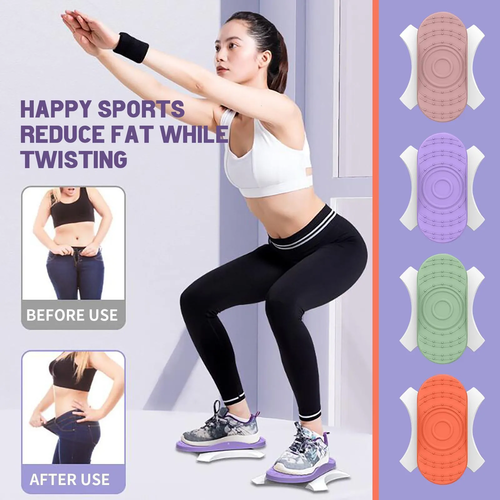 Twist Boards Twister Board midja Twisting Disc Fitness Equipment Workout för övning 230614