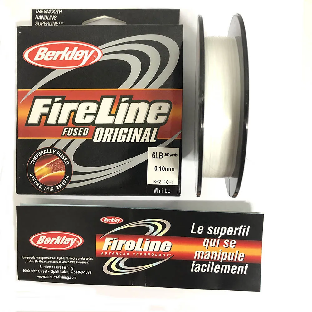 Crystal Clear Spooling Braided Line Fireline 300YD Fused Fishing