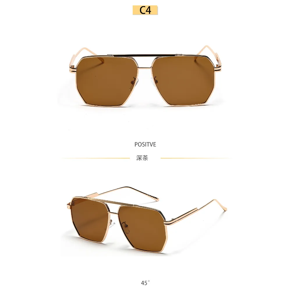 UV400 Sunglasses: Oversized Square Sunglasses For Men  display picture 3