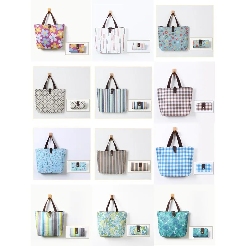 Reusable Grocery Bags Black White Grid Blue And Color Circle Fruit Green Chrysanthemum Little Fresh Ocean Safflower Yellow Flower Br Otrym