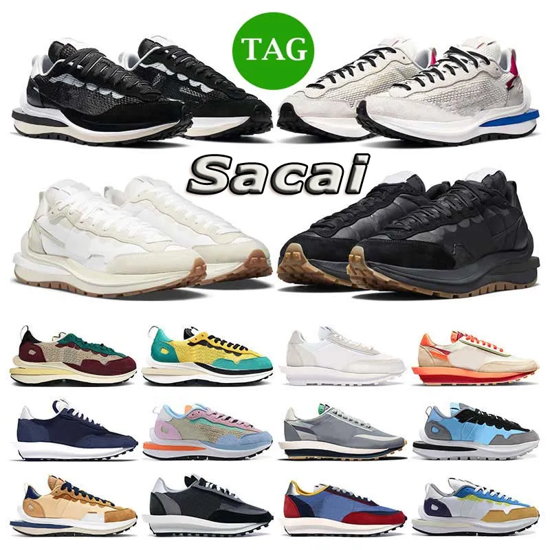 Sacais Vaporwaffle Waffle Shoes Fragment Undercover Black White Nylon Royal Fuchsia Villain Red Tour Yellow Pale Ivory Ldwaffle 2.0 Women Trainers Sport Sneakers