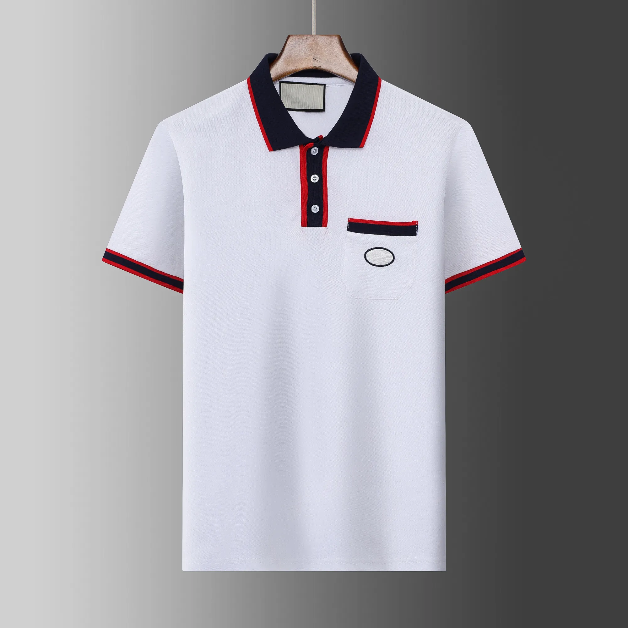 Homens Camisa Polo Itália Designer Algodão Roupas Polo Moda Cavalo T Shirts Casual Negócios Golfe Verão Homens Polos Camisas Bordadas High Street Trend Top Tees