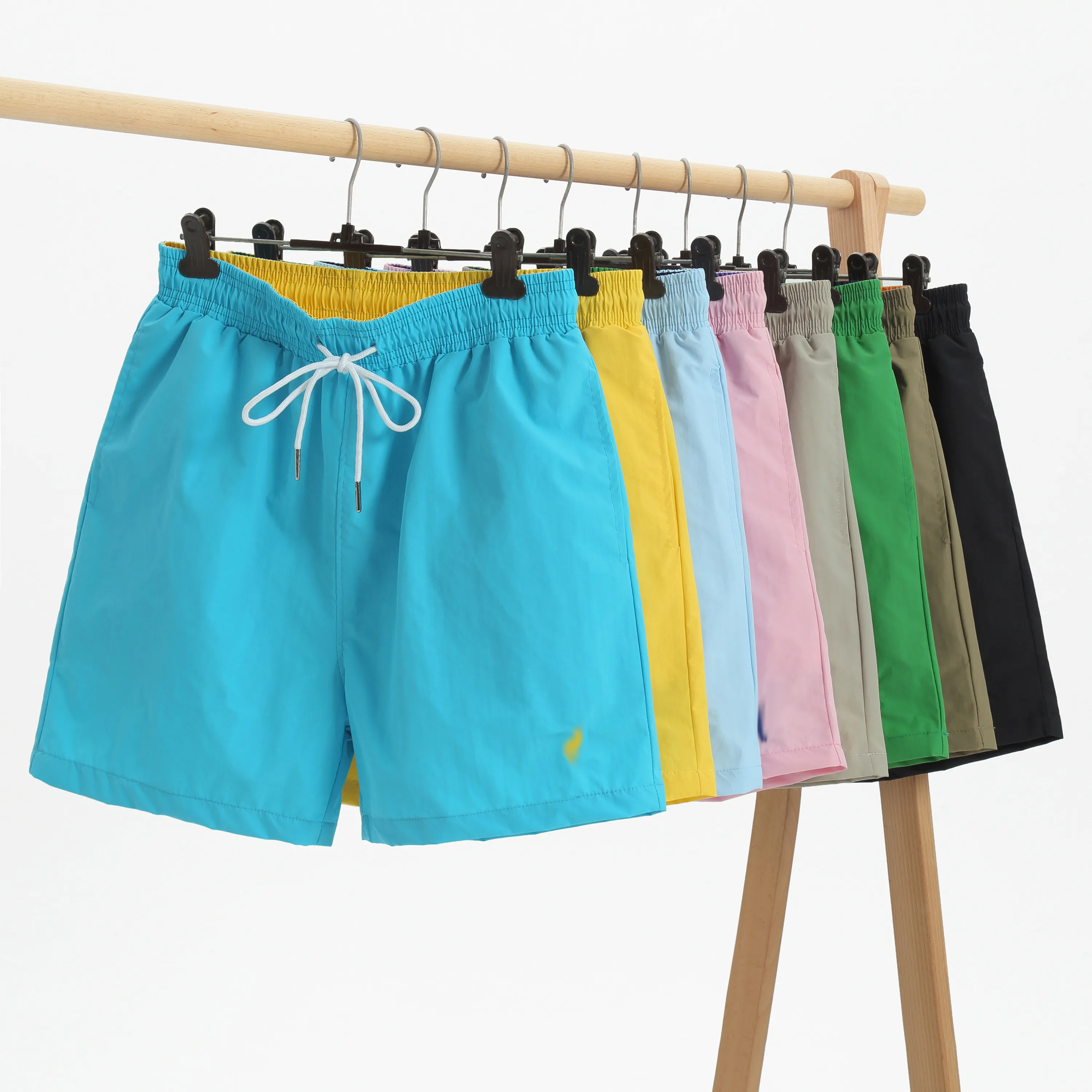 mens summer shorts small horse Male pony Cotton Swimwear Sport fitness Trunks Short Pants