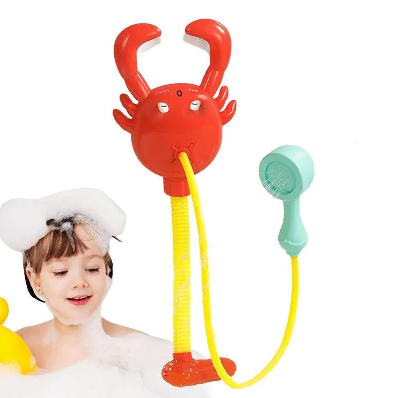 Banyo oyuncakları Bebek küvetlerinin Tedarikçileri Oyuncaklar Sprinkler Çocuk Banyoları Taşınabilir Yengeç Şeklinde Banyolar Duş Pompaları ve Sprinkler 230615