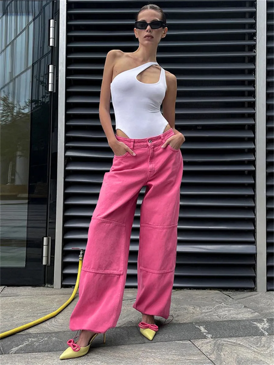 WXMSJN Pantaloni Da Yoga Con Coulisse E Tasche Con Bottoni In Vita Elasticizzati Autunnali Pantaloni A Gamba Larga 127471286