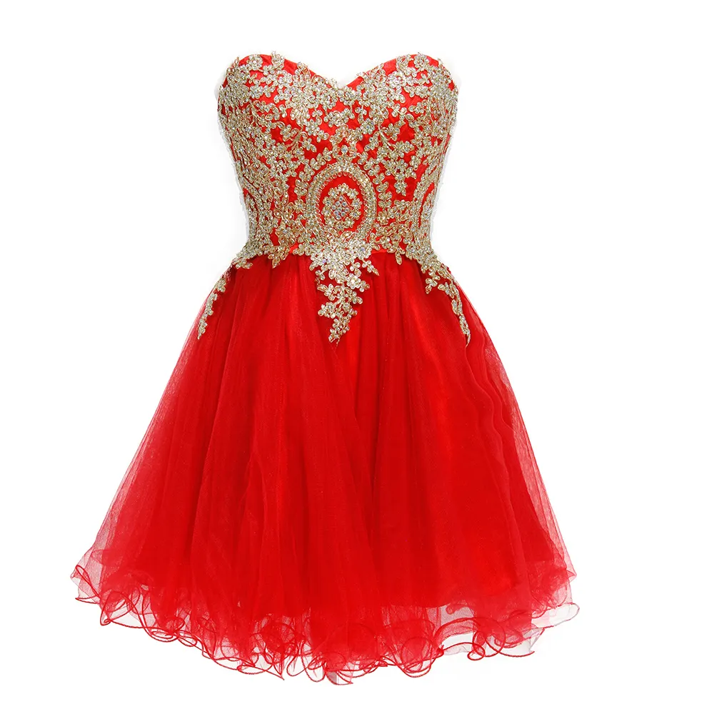 Dydsz Women's 2 Piece Prom Dress – Short A-Line Tulle Cocktail Gown With Beaded Lace, Keyhole Back, Sizes 2-26W - View #8