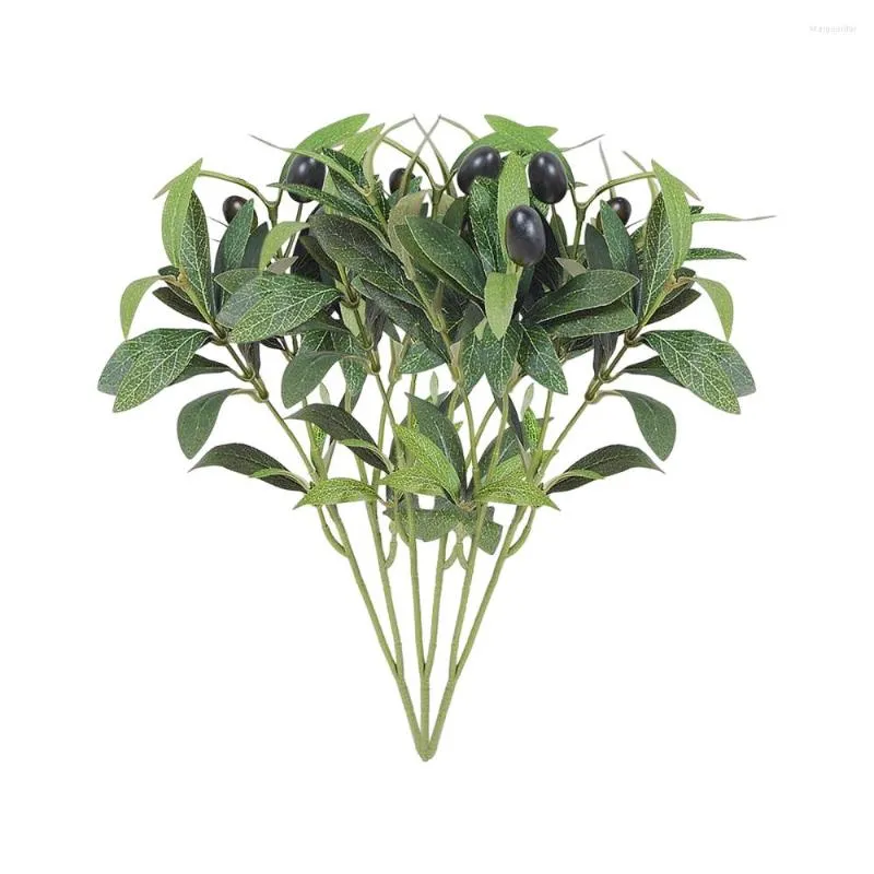 Dekorativa blommor Artificial Olive Branch Silk Plants Home Decoration Pography Props 38cm