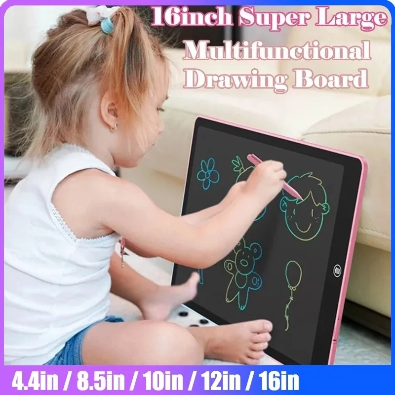 Intelligence toys 8.5 10 12 16 in LCD Drawing Tablet For Children's Toys Painting Tools Electronics Writing Board Boy Kids Educational Gifts 230615