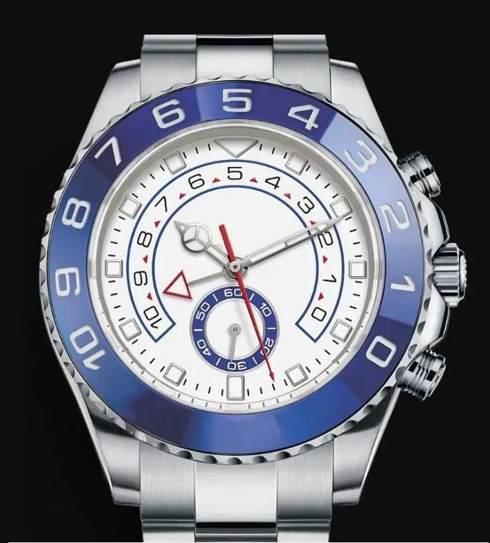 2023 New Men 's Yachtmaster 자동 기계식 시계 Sapphire Glass 44mm 116681 스테인리스 스틸 팔찌 최고의 에디션 시계 손목 시계 #55
