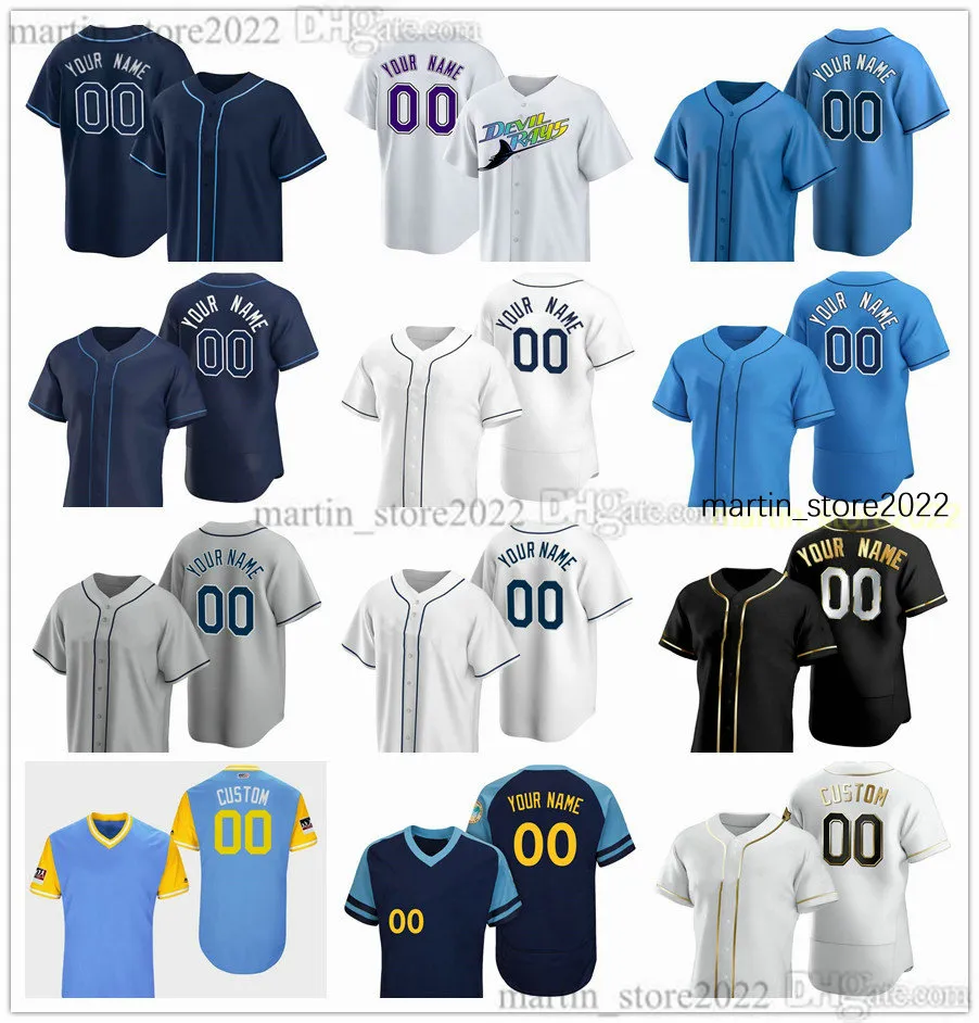 Stitched 2023 Baseball Jerseys 62 Jonathan Aranda 37 Osleivis Basabe 28 Greg Jones 25 Curtis Mead 6 Taylor Walls 15 Josh Lowe 55 Luke Raley 43 Harold Ramirez