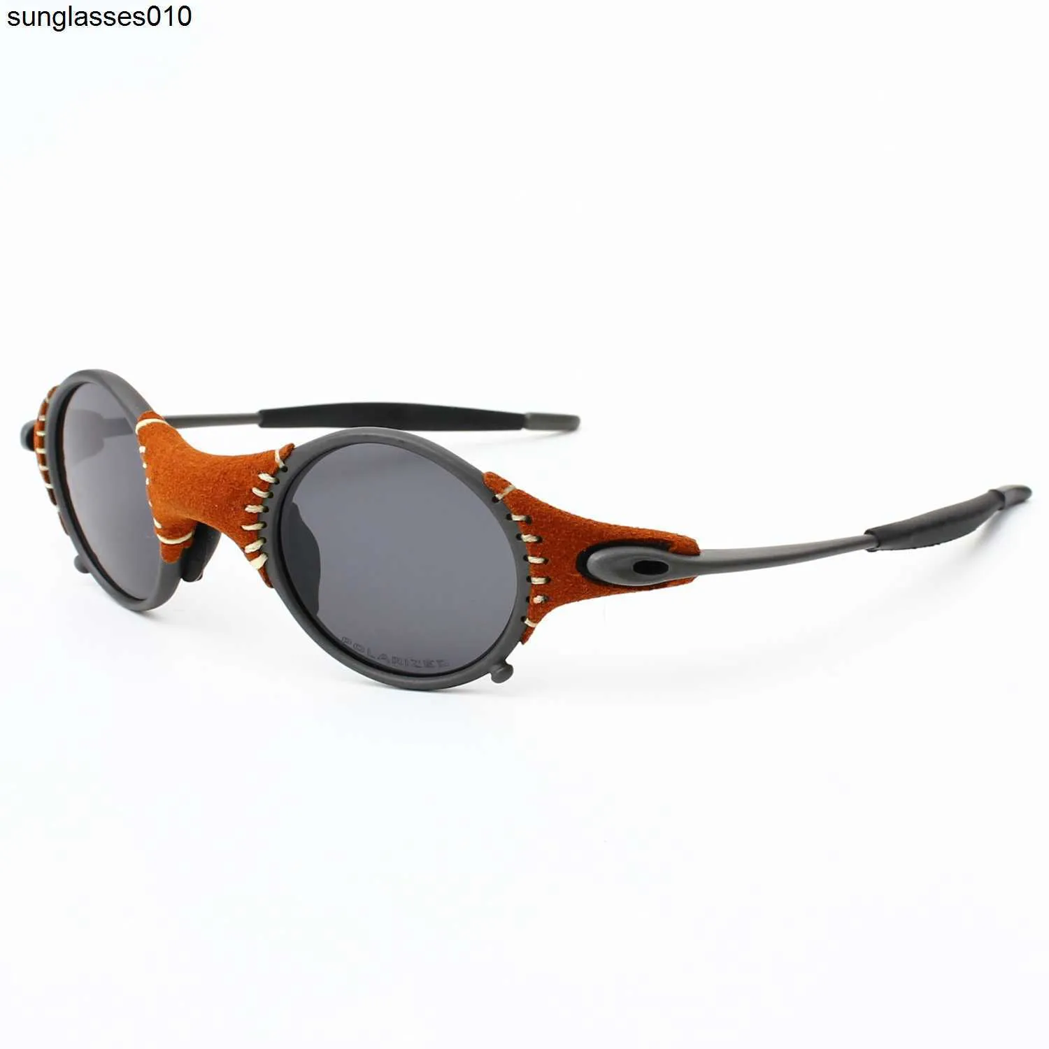Zinc alloy leather polarized sunglasses for men and women outdoor sports cycling driving sunglasses Mars