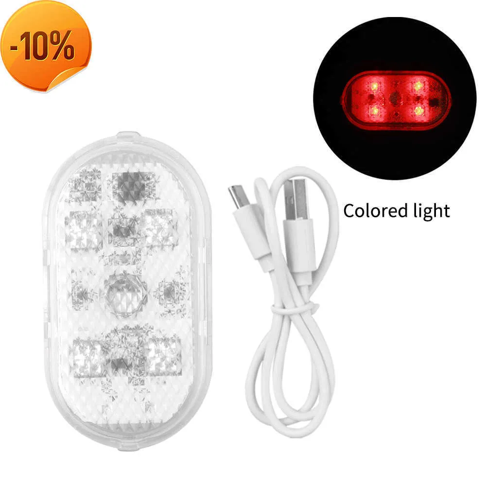 Nieuwe Auto Interieur Licht 1/2 stks Auto Dak Plafond Leeslamp LED Auto Styling Nachtlampje Mini USB Opladen Auto Licht