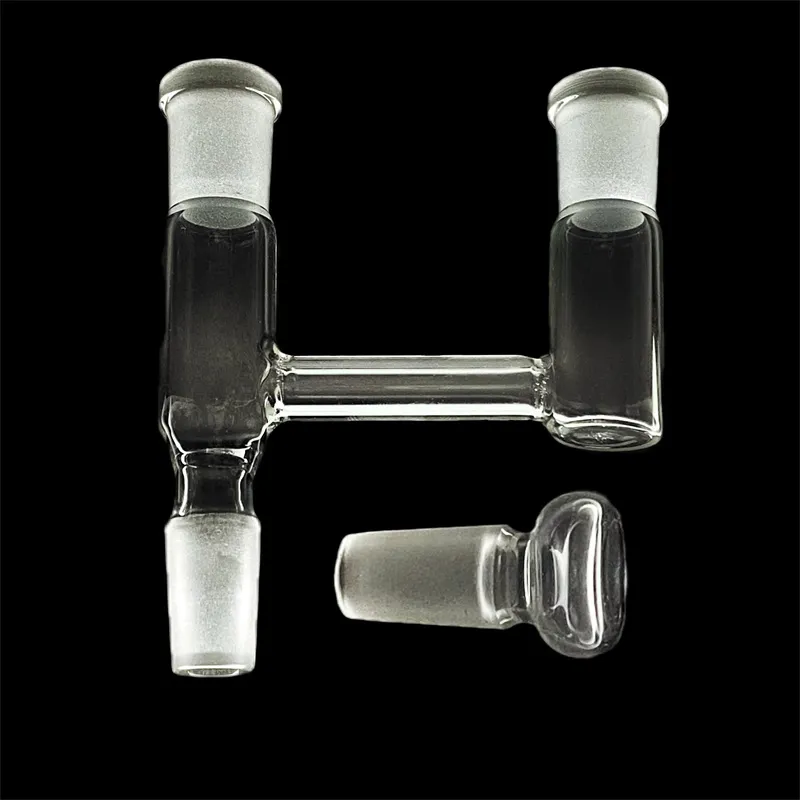 Glass hookah 14 and 18.8 mm clound buddy Y adapter, plug type carbohydrate male to female connector