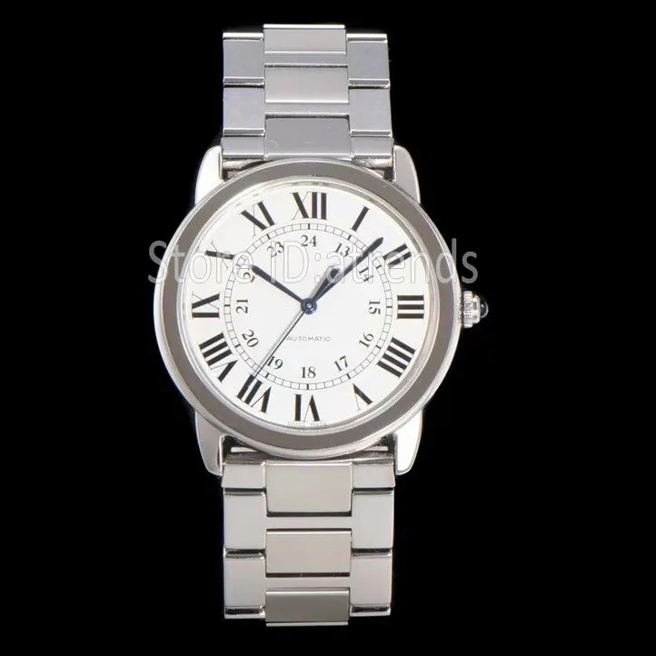 Top Fashion Automatic Mechanical Self Winding Watch Women Silver Dial Sapphire Glass 36mm Classic Design Wristwatch Ladies Casual Stainless Steel Band Clock 1581