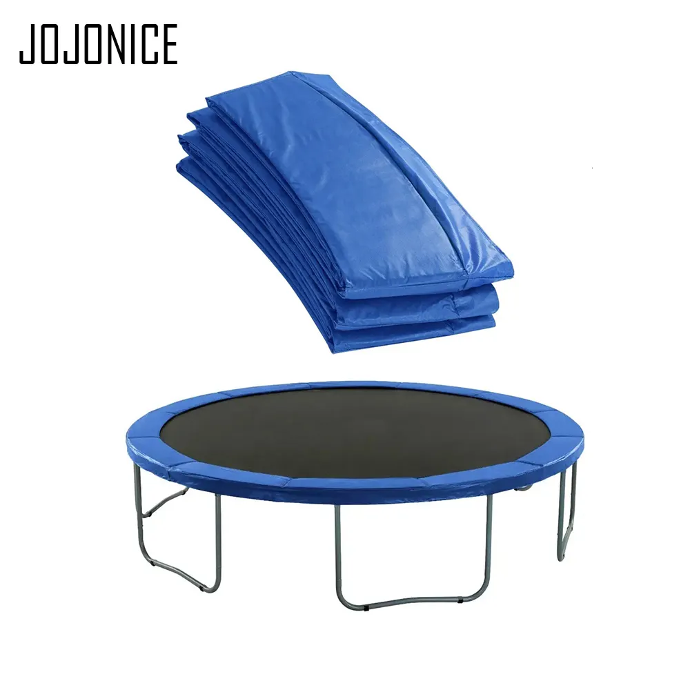 Housse de trampoline intégrée Fitness Equip 6ft 8ft Accessoire à ressort rond Couvre-poteaux en mousse Tapis de protection de remplacement 230616