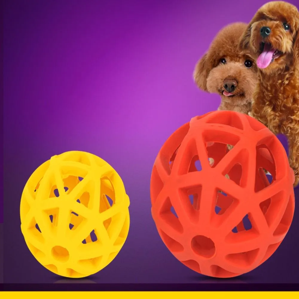 Резиновая собака жевание игрушек для больших средних собак Полые шарики в форме собак устойчивые к укусу