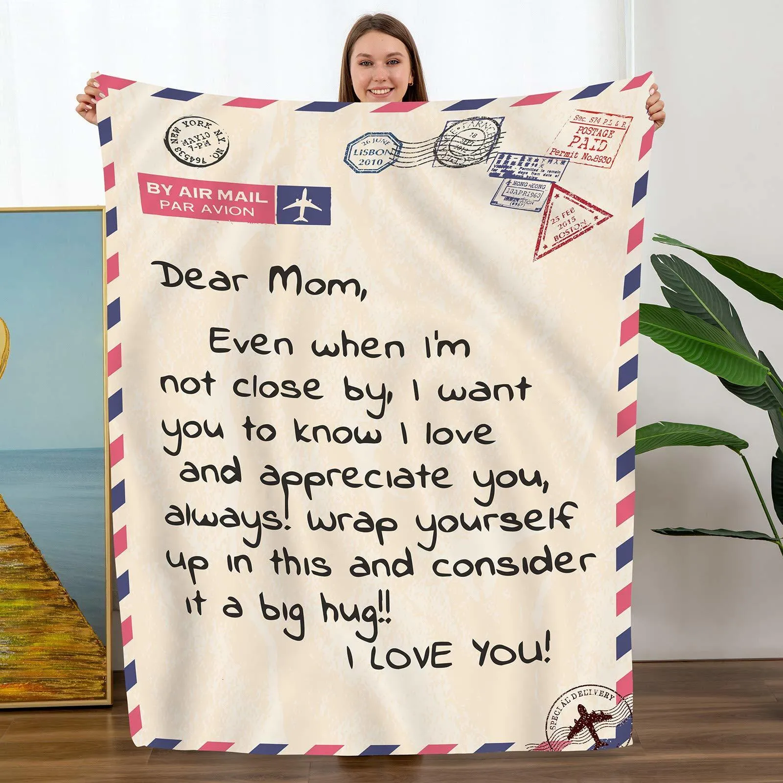 Одеяла подарки для мамы бросают одеяло к моему от дочери сын День рождения мягкая кровать фланелевая мать 230615