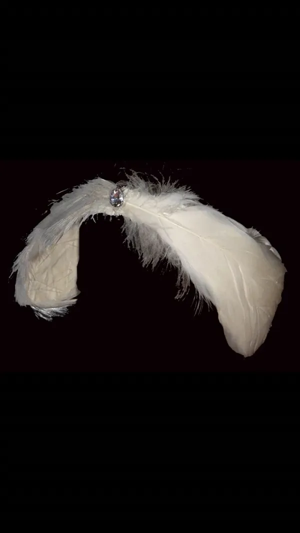 swan lake feather headpiece