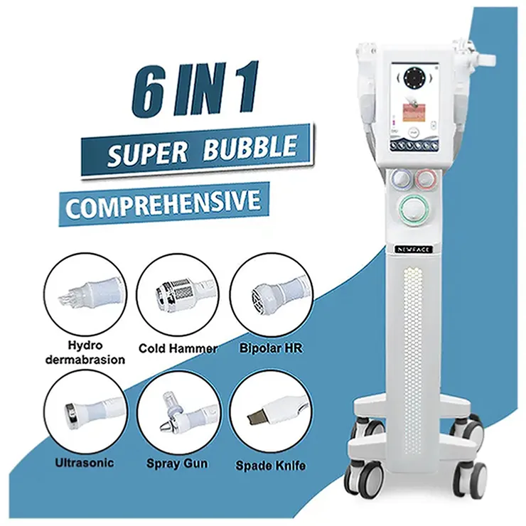 2023 dermabrasie hydra rf aqua skin scrubber gezichtshydra 6 in 1 microdermabrasie machine Waterstof zuurstof water bubble reiniging gezicht/ooglift huidverzorging