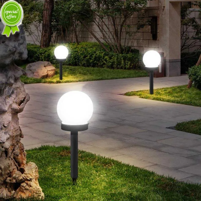 Nouvelle boule de jardin solaire lumières énergie solaire extérieure chemin de jardin extérieur cour pelouse route cour sol lampes étanches décoration