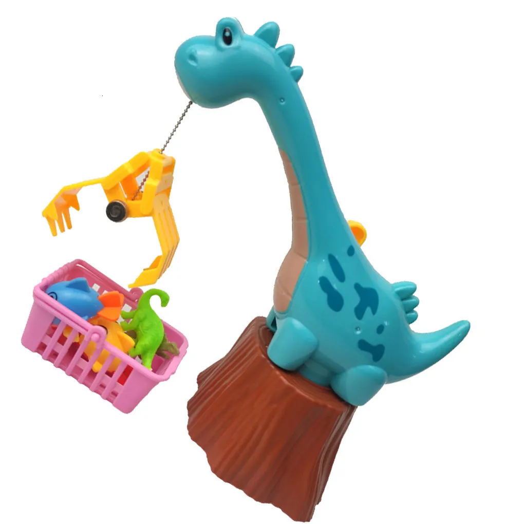 Игрушка для ванной игрушки для детской воды раннее образование родители дети интерактивные динозавры Граббер Детские Дети Фиш -Игрушки Семейство Ванная комната розовая 230615