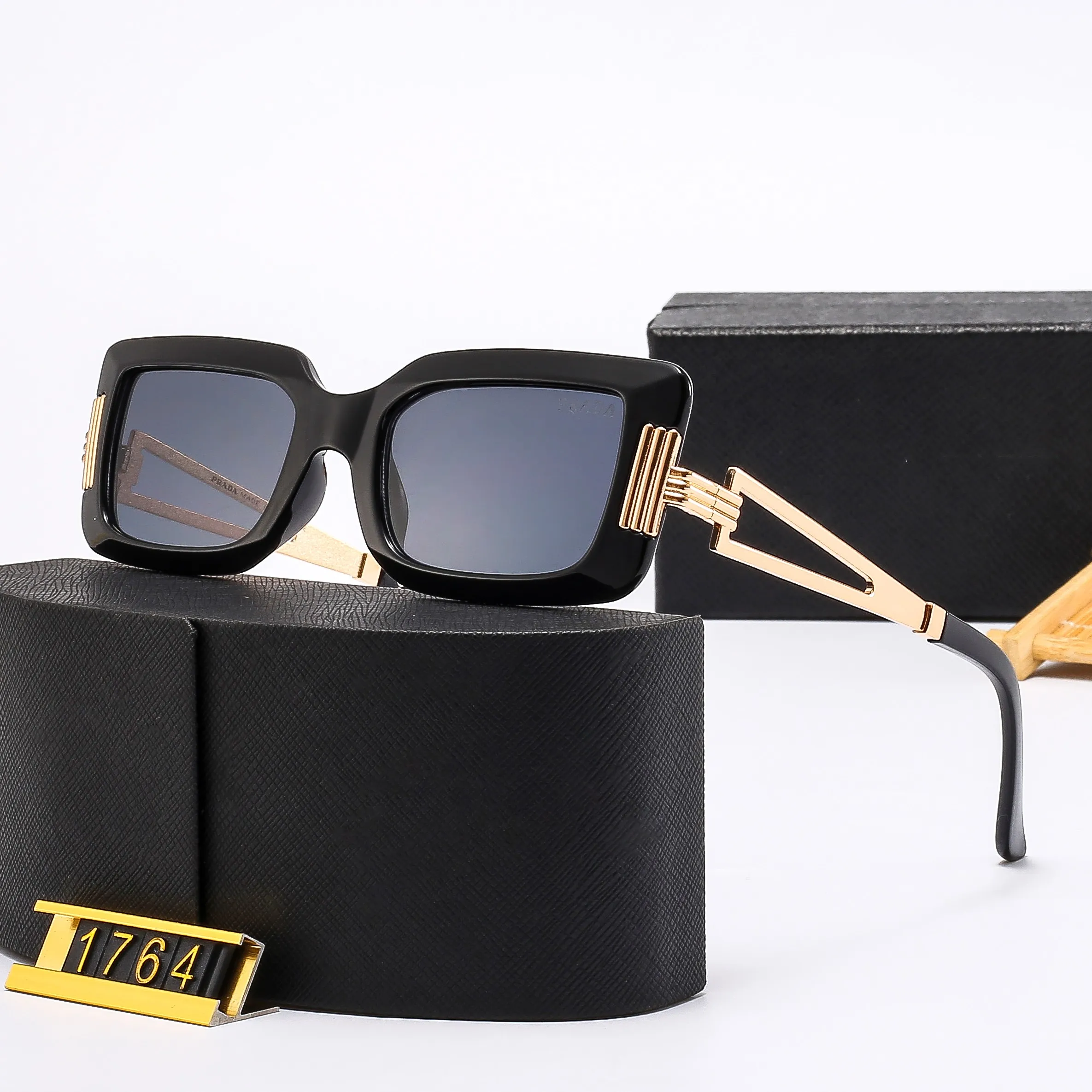 Vintage Sunglasses Women Luxury Brand Design Square Black Fashion