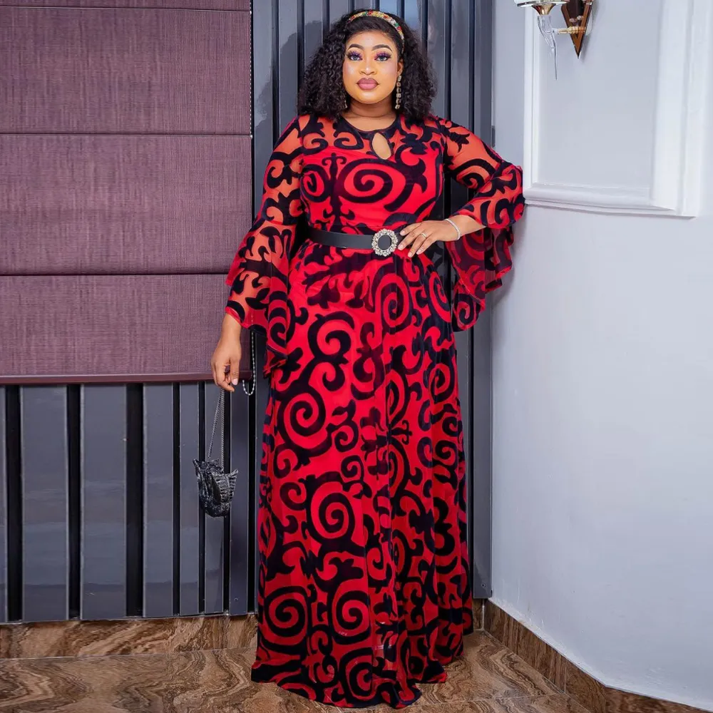Plus Size African Chiffon Church Dresses For Women For Women Elegant Wedding Evening And Party Dressing In Summer Nigerian Dashiki Clothes Style 230615 From Pong01 31.58 DHgate.Com
