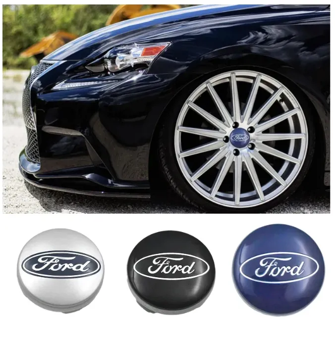 Per Ford Car Wheel Center Caps coprimozzo cerchione 54mm Emblema Logo Badge per Fiesta Focus Fusion Escape decorativo