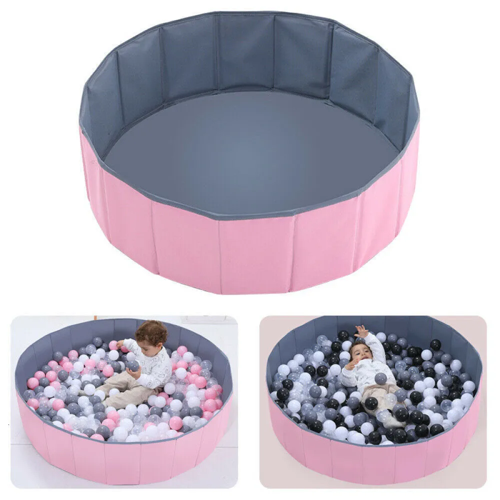 Other Sporting Goods 80cm Foldable Dry Ball Pool Infant Pit Ocean Game Pink Playground Toys For Children Kids Entertainment Birthday Gift 230615