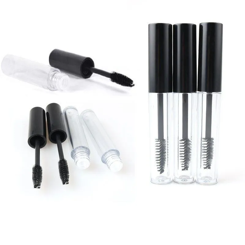 1ML 2ML 3ML 10ML Empty Mascara Tube with Eyelash Wand Brush DIY Makeup Mascara Cream Bottle Vial Container ABS Mufdu