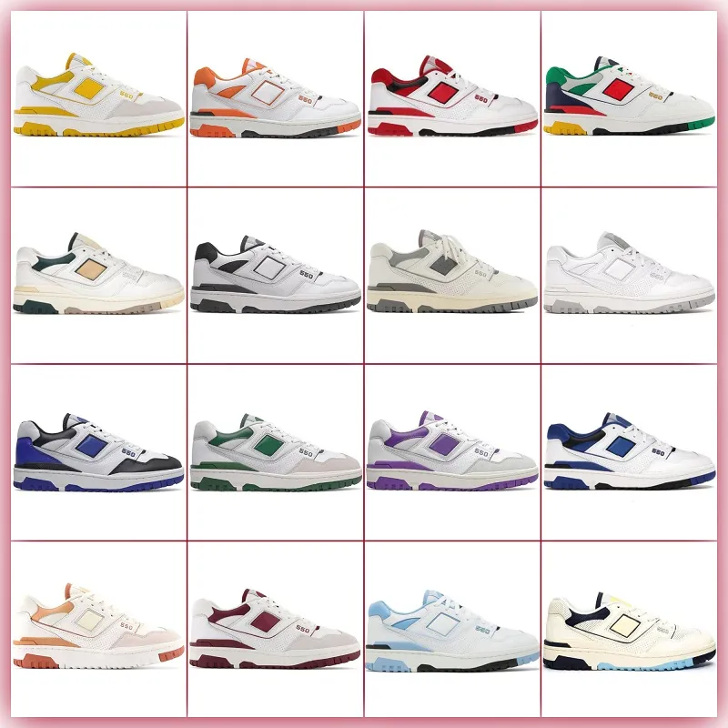 Original New 550 Casual Chaussures Designer BL 550N 550B 550S Hommes Femmes Crème Bleu Marine Blanc Vert Ombre Sel De Mer Varsity Or Rouge UNC Syracuse Baskets De Plein Air