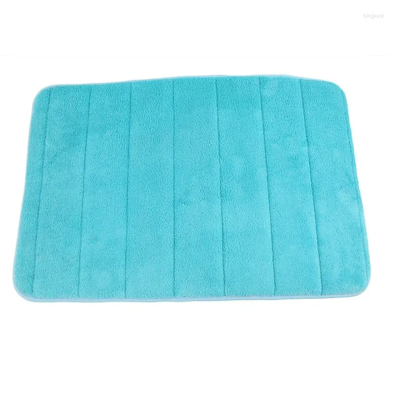 Tapis tapis de bain antidérapant tapis en mousse à mémoire de rebond lent absorbant les déchets corail polaire maison porte universelle