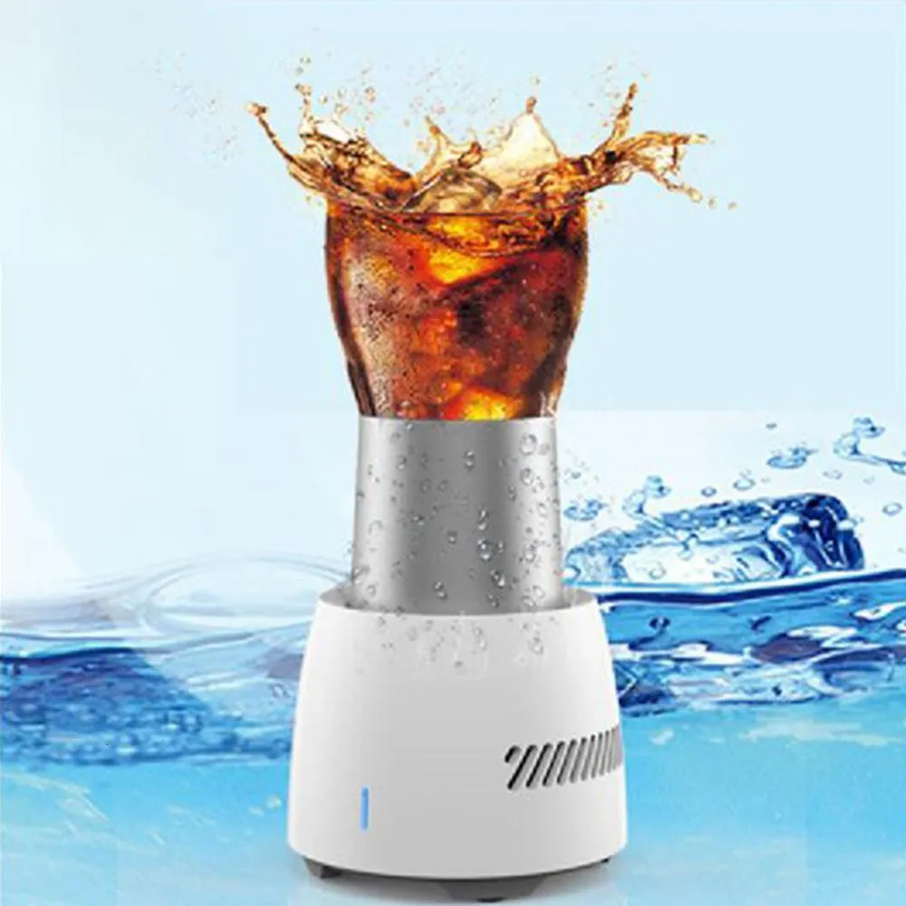 Seaux À Glace Et Glacières Boissons Refroidisseur Rapide Tasse Bouteille De Bière Électrique Peut Eau Soda Boissons Tasse De Refroidissement Mini Refroidisseur De Réfrigération Électronique 230616