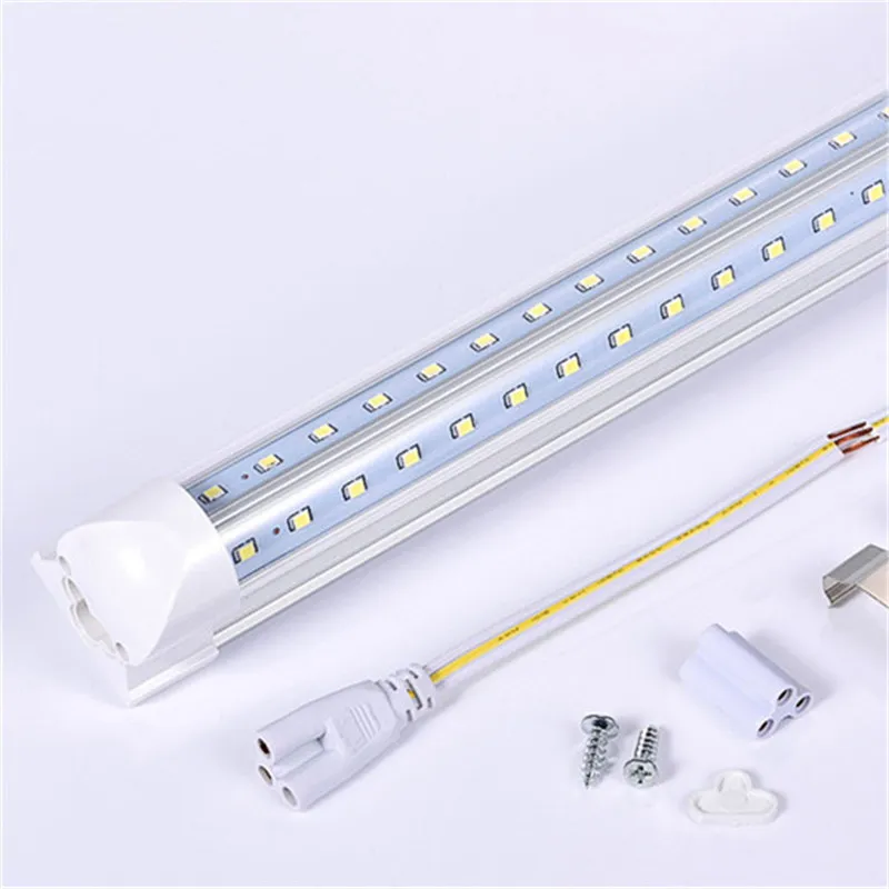 T8 Rurki LED w kształcie litery V 6 stóp 180 cm 56W AC85-265V Zintegrowane PF0.95 SMD2835 100LM/W 5000K 5500K Lampy fluorescencyjne 6 stóp Liniowe żarówki A.