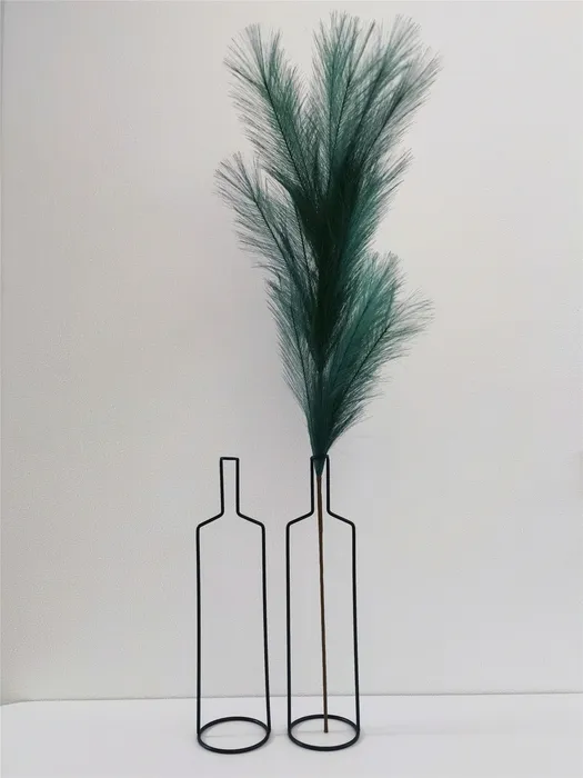 Wazon wystrój wazonu dom Nordic Duża wysoka żelazna linia kwiatowa ozdoba sucha garnek do dekoracji salonu 230615