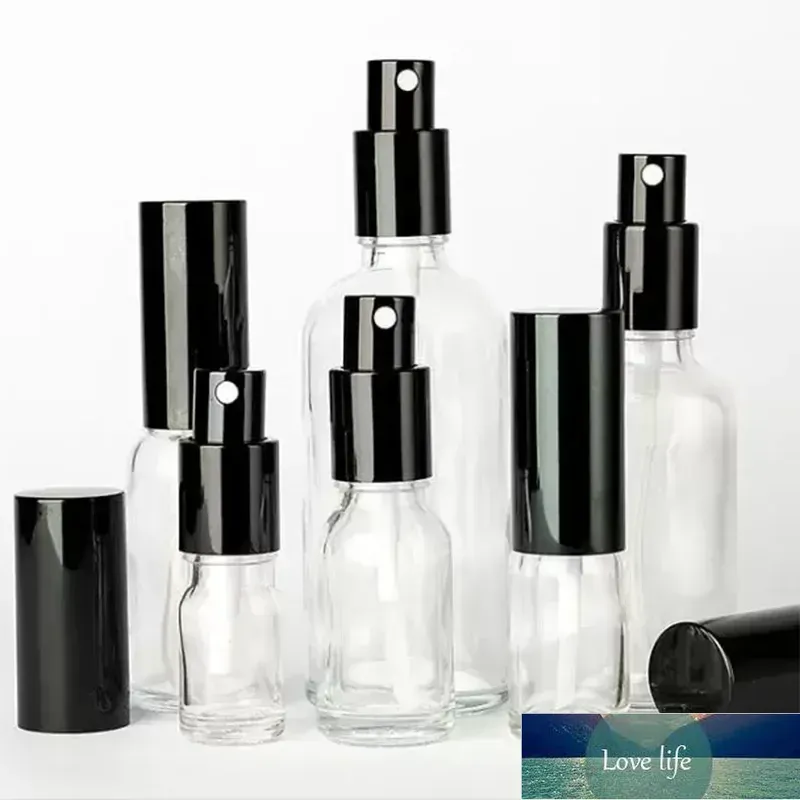 ファッションクリアガラス化粧ボトルメイクポンプコンテナ補充可能なミストスプレーボトル5-100ml