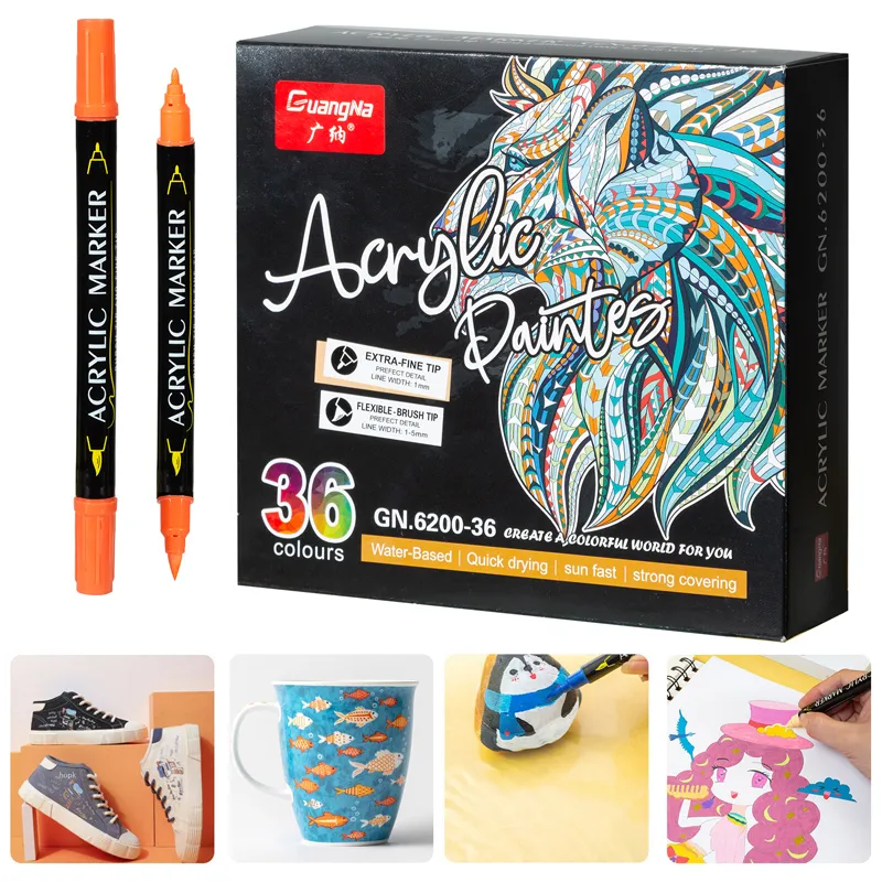 custom 48/60 colors acrylic marker set