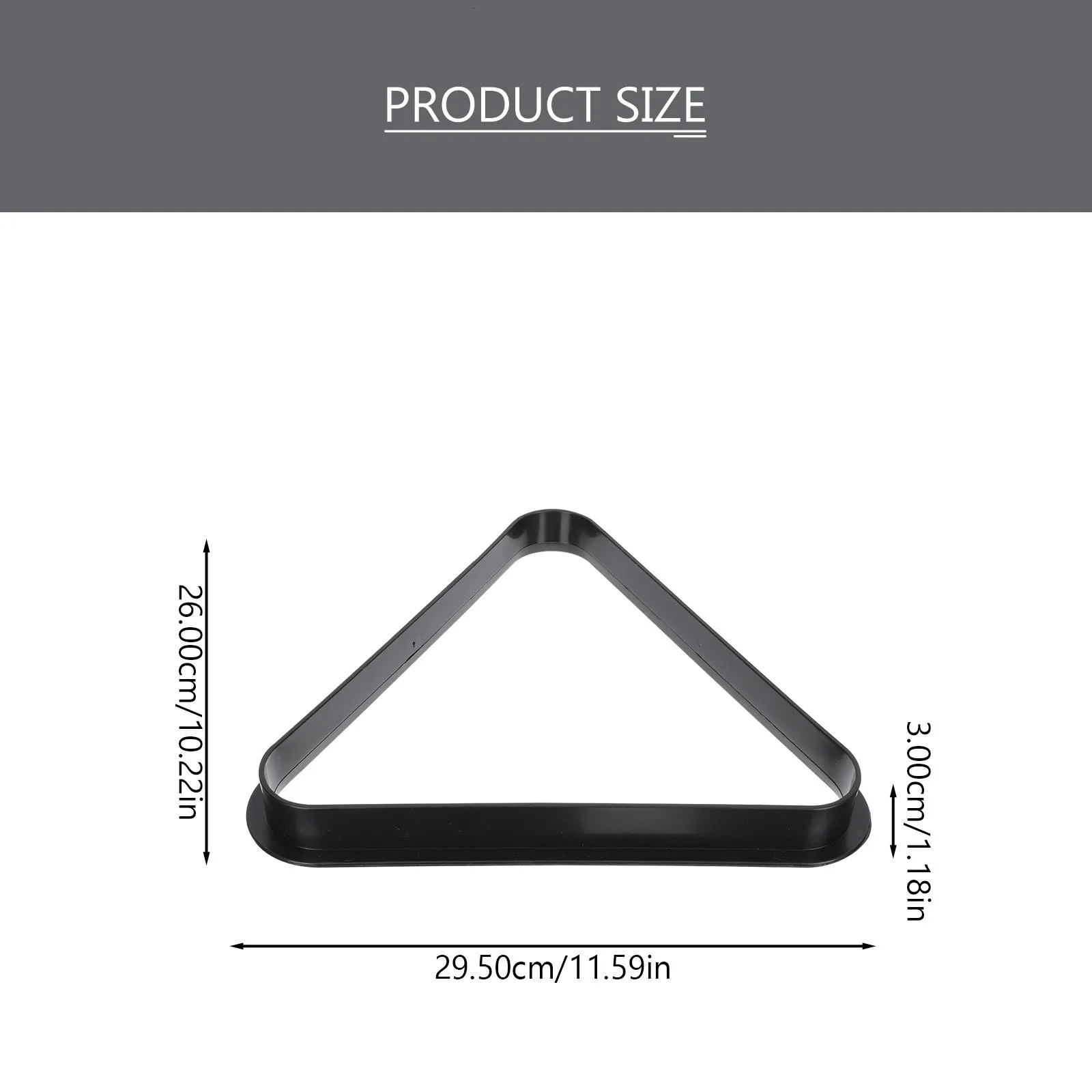 Professional Billiards No Pockets Rack With Triangle Table