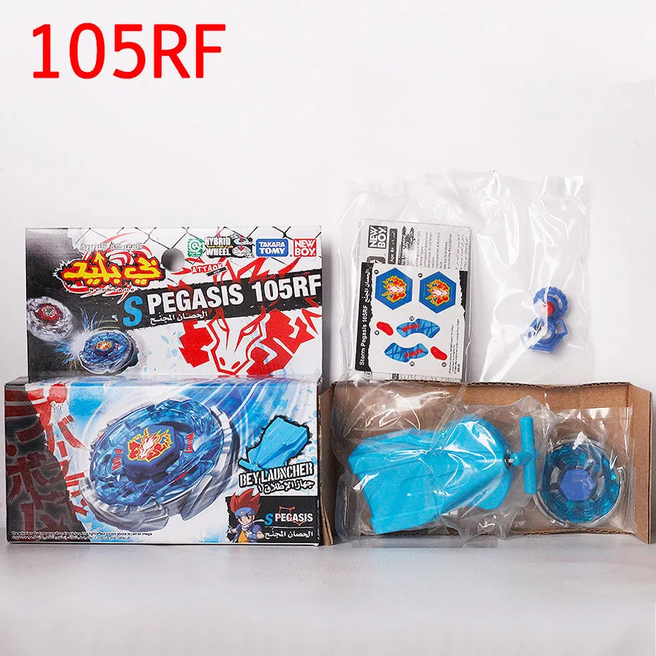 Спиннинг -топ оригинальный Tomy Beyblade Metal Fusion BB28 Spegasis BB70 Galaxy Pegasis BB105 Pegasus с ER 230615