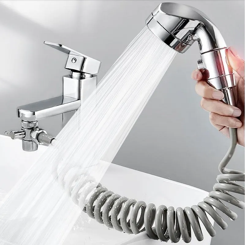 Autres robinets Douches Accs Robinet de cuisine Inverseur avec pommeau de douche Adaptateur Splitter Set pour détournement d'eau Maison Salle de bains 230616