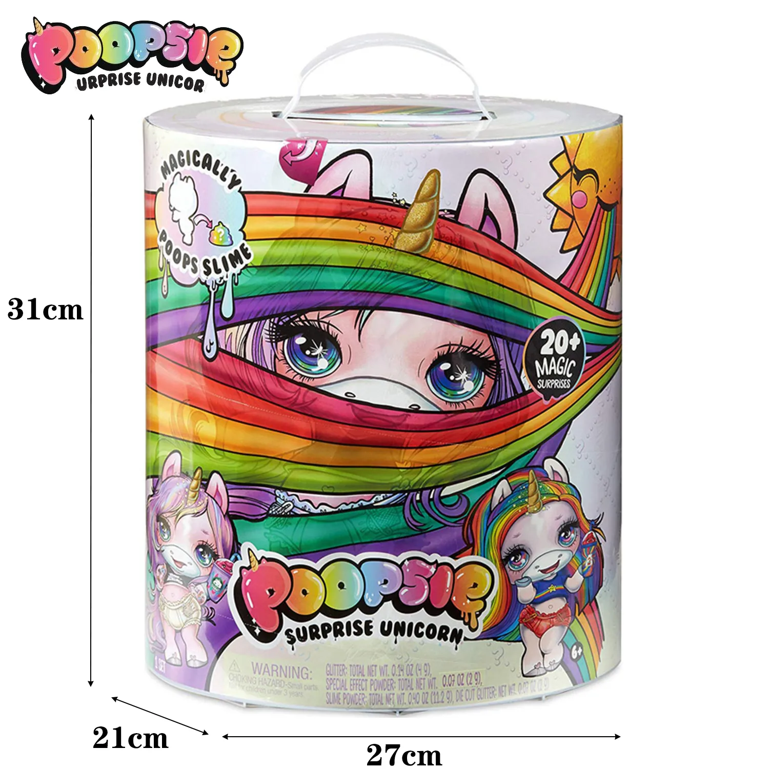 Puppenkörperteile Original Poopsie Schleim Einhorn Regenbogen Glitzer Poop Rocking Starlight Luxusspielzeug Geburtstagsgeschenk für Mädchen Sets 230615