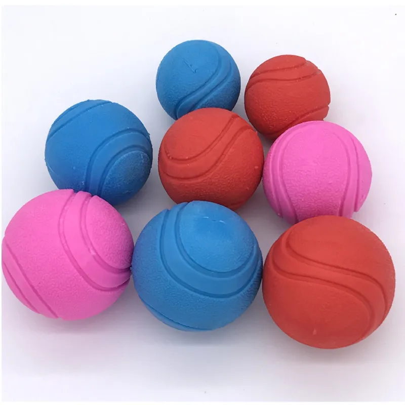 Haustier-Hundespielzeugball, Backenzähne, bissfester Hüpfball für Hunde, Teddy, Samoy, kleiner und mittelgroßer Hund, Gummitraining, solider Ball