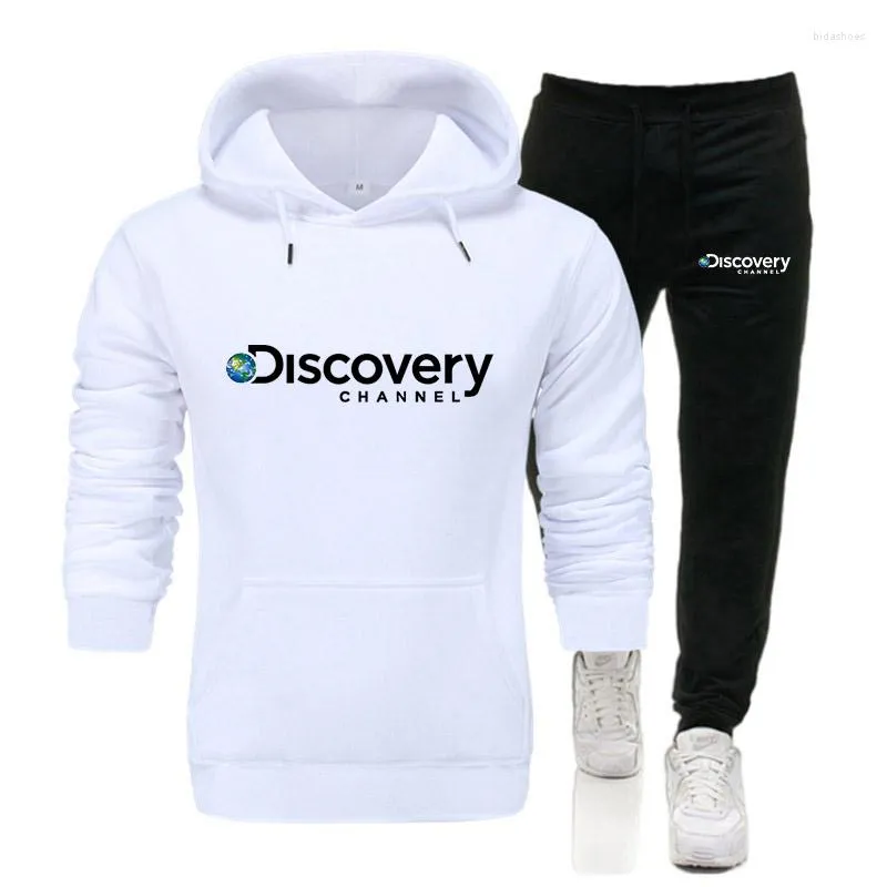 Heren Trainingspakken Herfst En Winter 2023 Wol Training Heren Hoodie Tweedelige Broek Definition Casual Pak Trui Jogging