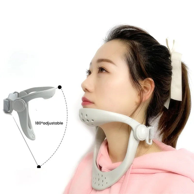 Leg Shaper Neck brace support posture Improve pain caused by bowing your head health care Girth adjustable Correct effectively stretcher 230615